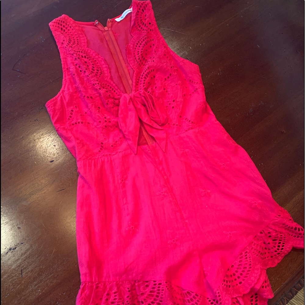 Red Romper 🍒🍎🌹👠❤️